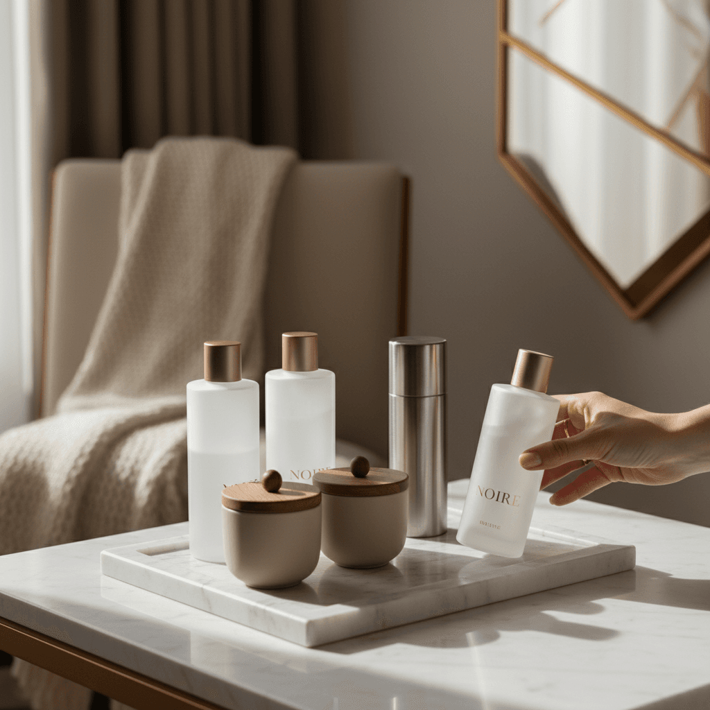 Premium hospitality fixtures arrangement