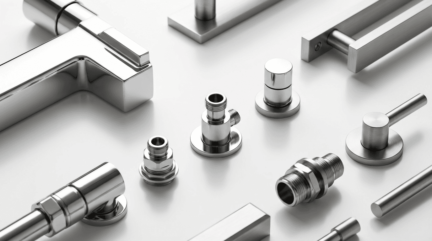 Premium construction fixtures and finishes showcasing product quality and variety